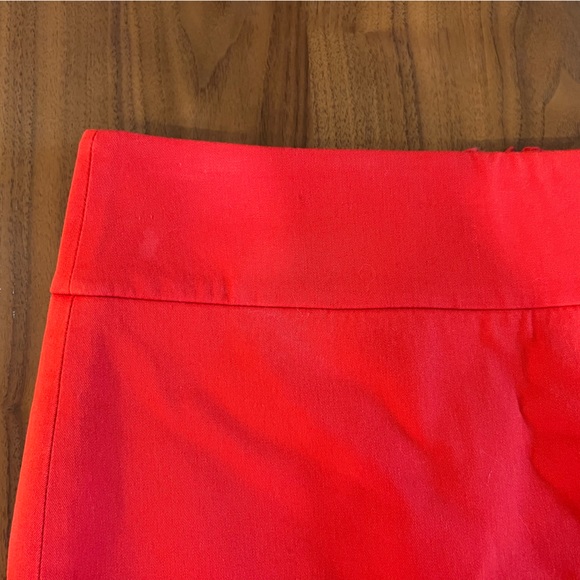 J Crew Red Twill No. 2 Pencil Skirt 4 - Picture 7 of 7